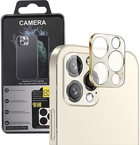 מגן עדשת מצלמה של Hyaizlz התואם לאייפון 14 Pro Max Camera Cover מסגרת מתכת 9H זכוכית מחוסמת אייפון 14 Pro Max 6.7 מגן מצלמה [2pack], שחור
